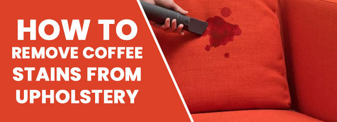 Remove coffee stains from upholstery